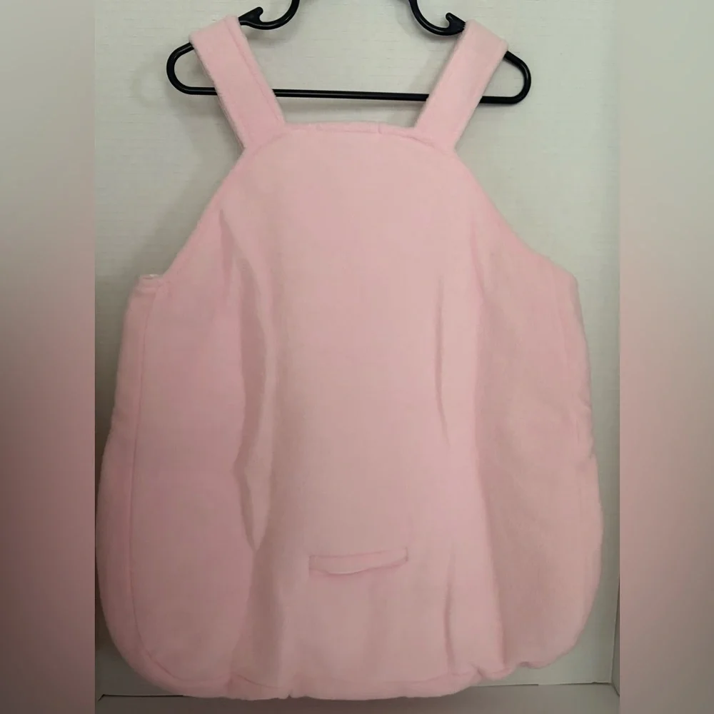 Baby Soft pink lined 0/12 Months Sack W/Embroidered flowers & heart By Baby Dove